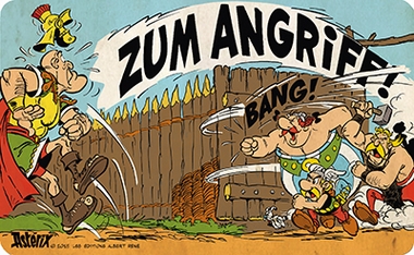 FR�HST�CKSBRETTCHEN - ASTERIX - ZUM ANGRIFF auf einer Tiefencastel Wunschliste / Geschenkidee