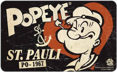 FR�HST�CKSBRETTCHEN - POPEYE ST. PAULI auf einer Hannover Wunschliste / Geschenkidee
