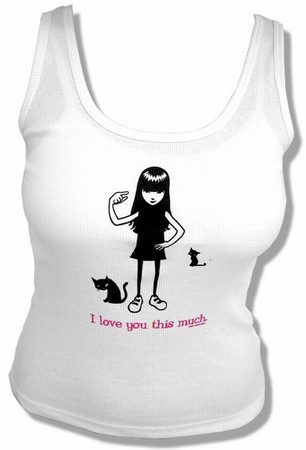 EMILY THE STRANGE - I LOVE YOU - UNTERHEMD auf einer Z�rich Wunschliste / Geschenkidee