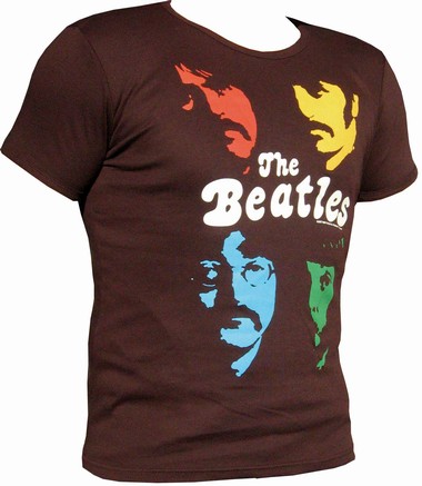LOGOSHIRT - THE BEATLES SHIRT - FACES - BRAUN auf einer Berlin Wunschliste / Geschenkidee