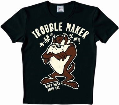 LOGOSHIRT - LOONEY TUNES - TROUBLE MAKER SHIRT - SCHWARZ auf einer Engelburg Wunschliste / Geschenkidee