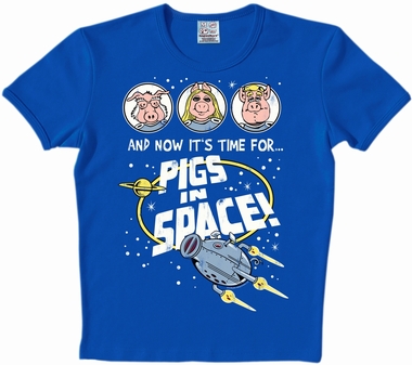LOGOSHIRT - MUPPETS - PIGS IN SPACE SHIRT - AZURBLAU
