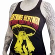 LIGHTNING BEAT-MAN GIRLIE TANK TOP - BLACK