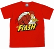 LOGOSHIRT - DER ROTE BLITZ SHIRT - THE FLASH - DC COMICS - ROT