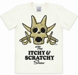 LOGOSHIRT - ITCHY UND SCRATCHY WEISS - SHIRT