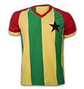 GHANA TRIKOT - RETRO FUSSBALL TRIKOT GESTREIFT
