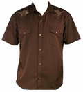 DANCING DEAD WESTERN - STEADY CLOTHING HEMD - BRAUN