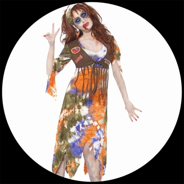 Zombie Hippie Lady Kost�m - Klicken f�r gr�ssere Ansicht