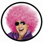 MEGA AFRO PERÜCKE PINK