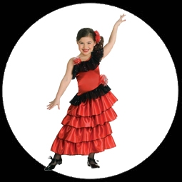 Flamenco Kostm Kinder - Spanische Prinzessin - Klicken fr grssere Ansicht