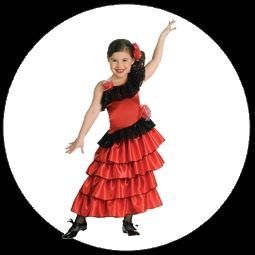 Flamenco Kost�m Kinder - Spanische Prinzessin - Klicken f�r gr�ssere Ansicht
