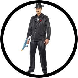 Gangster kost�m Nadelstreifen - Klicken f�r gr�ssere Ansicht