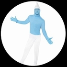 Schlumpf Kost�m - Erwachsene Overall