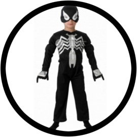 Schwarzes Spiderman Kinder Kostüm - Black Spiderman - Klicken für grössere Ansicht