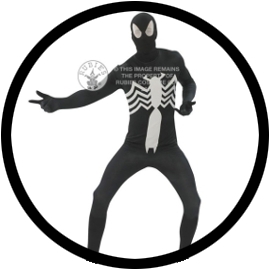Schwarzes Spiderman Kost�m Erwachsene K�rperanzug Die Spinne - Klicken f�r gr�ssere Ansicht