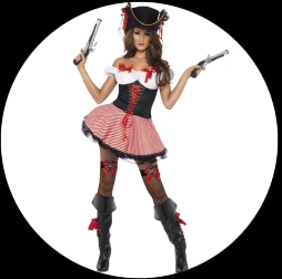 Sexy Piratin Kost�m - Klicken f�r gr�ssere Ansicht
