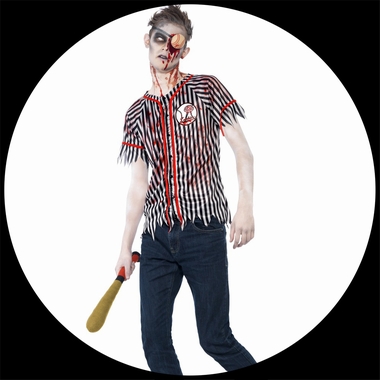 Zombie Baseball Spieler Kost�m - Klicken f�r gr�ssere Ansicht