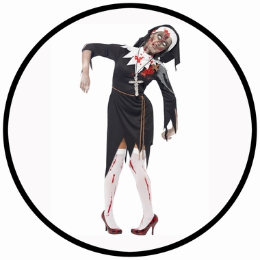 Zombie Nonne Kost�m  - Klicken f�r gr�ssere Ansicht