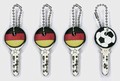 Fussball 4er Set Weltmeister - Keycovers - Schlsselkappen