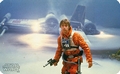 Fr�hst�cksbrettchen - Star Wars - Luke in front of X-Wing