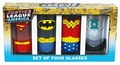 Gl�ser 4er Pack - Justice League - Superhelden