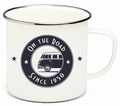 VW BULLI Emaille Tasse - On the Road