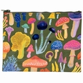 MUSHROOMS - ZIPPER TASCHE BLUE Q