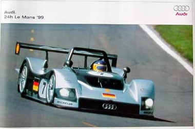 ORIGINAL AUDI SPORT POSTER. LE MANS 1999