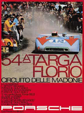 PORSCHE RENNPLAKAT - POSTER auf einer Porrentruy Wunschliste / Geschenkidee