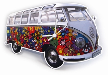 VW BULLI T1 WANDUHR FLOWER