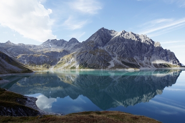 Fototapete Bergsee Abgeschieden Vlies - Lonesome - Klicken f�r gr�ssere Ansicht