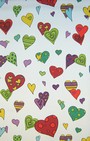 TAPETE - HEARTS WHITE