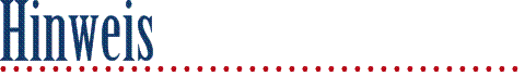 Hinweis